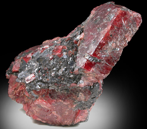 Rhodonite with Galena from Broken Hill, North Mine, New South Wales, Australia