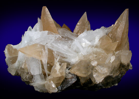 Celestine and Calcite from Minerva #1 Mine, Cave-in-Rock District, Hardin County, Illinois