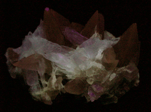 Celestine and Calcite from Minerva #1 Mine, Cave-in-Rock District, Hardin County, Illinois