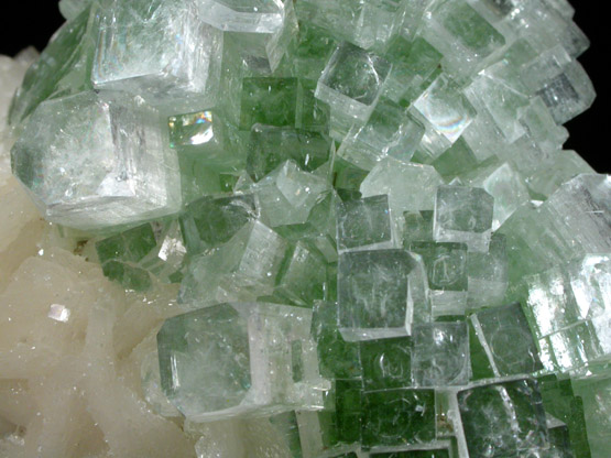 Apophyllite on Stilbite from Momin Akhada, near Rahuri, 50 km north of Ahmednagar, Maharashtra, India (Type Locality for Collected ca. 2001)