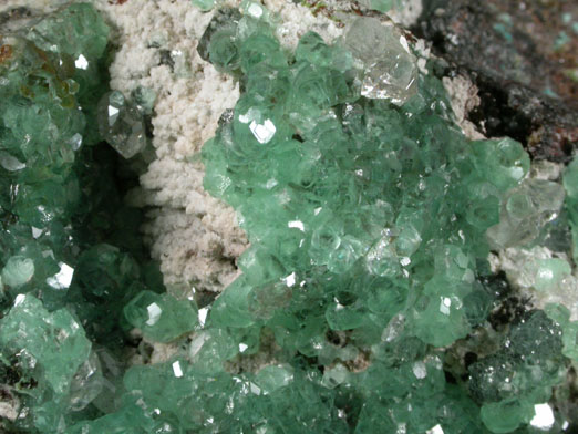 Smithsonite and Cerussite with Cuprite from Tsumeb Mine, Otavi-Bergland District, Oshikoto, Namibia