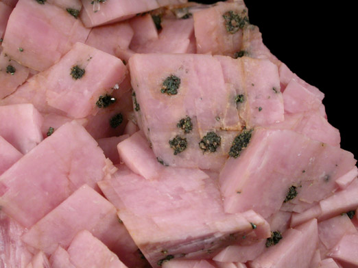 Rhodochrosite with Chalcopyrite from Emma Mine, Butte District, Silver Bow County, Montana