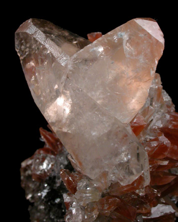 Calcite (twinned crystals) from Leiping Mine, Guiyang, Hunan, China