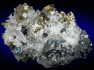 Sphalerite (Spinel-law twinned), Pyrite, Quartz from Huaron District, Cerro de Pasco Province, Pasco Department, Peru