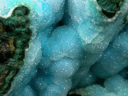 Chrysocolla with Quartz from Twin Buttes Mine, south of Tucson, Pima County, Arizona