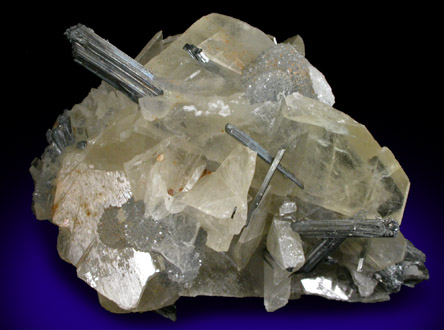 Barite and Stibnite from Kadamzhay Mine, Osh Oblast, Kyrgyzstan