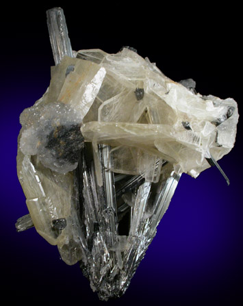 Barite and Stibnite from Kadamzhay Mine, Osh Oblast, Kyrgyzstan