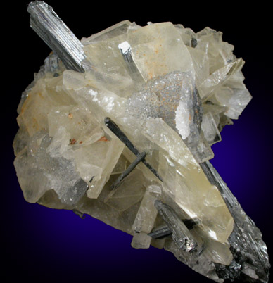 Barite and Stibnite from Kadamzhay Mine, Osh Oblast, Kyrgyzstan