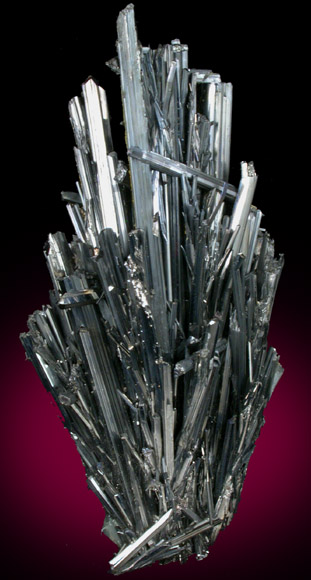 Stibnite from La Salvadora Mine, Cerro Bonete, Potos Department, Bolivia