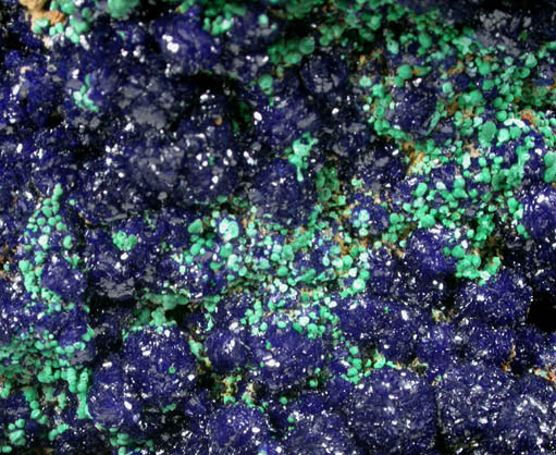 Azurite with Malachite from Copper Queen Mine, Bisbee, Cochise County, Arizona