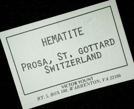 Hematite var. Eisenrose from Prosa, St. Gotthard, Ticino, Switzerland
