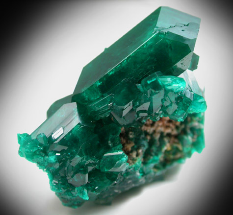 Dioptase from Sanda Mine, Mindouli, Pool Department, Republic of Congo