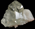 Calcite (twinned crystals) on Stilbite-Ca from Nashik District, Maharashtra, India