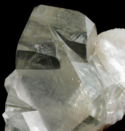 Calcite (twinned crystals) on Stilbite-Ca from Nashik District, Maharashtra, India