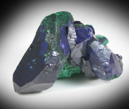 Azurite and Malachite from New Cornelia Mine, Ajo, Pima County, Arizona