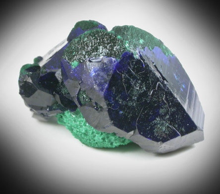 Azurite and Malachite from New Cornelia Mine, Ajo, Pima County, Arizona