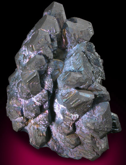 Chalcocite with Bornite coating from Flambeau Mine, Ladysmith, Rusk County, Wisconsin