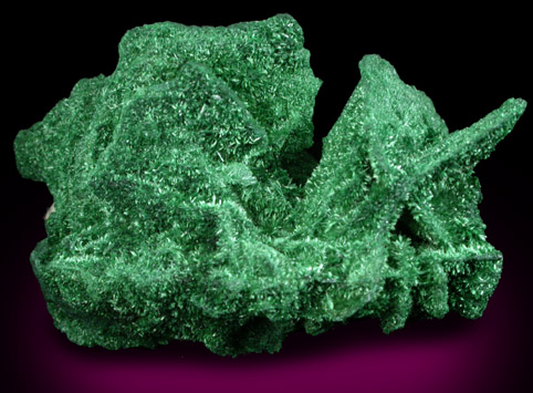 Malachite pseudomorphs after Barite from Mashamba Mines, 10 km west of Kolwezi, Katanga Copperbelt, Lualaba Province, Democratic Republic of the Congo