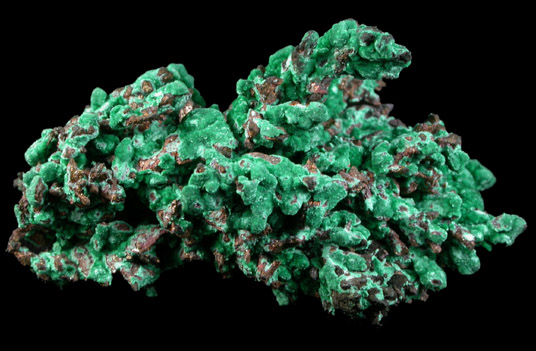 Copper with Malachite from Tsumeb Mine, Otavi-Bergland District, Oshikoto, Namibia