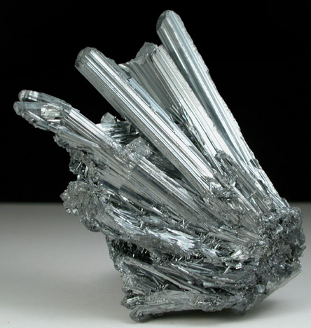 Stibnite from Xikuangshan, 12 km northeast of Lengshuijiang, Hunan Province, China