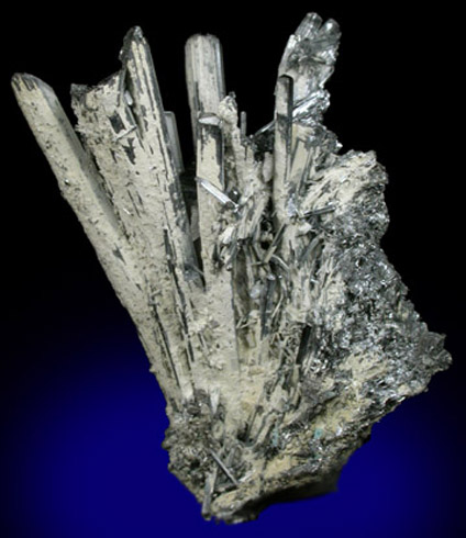 Stibnite from Xikuangshan, 12 km northeast of Lengshuijiang, Hunan Province, China