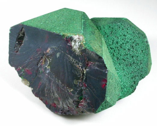 Cuprite with Malachite coating from Onganja Mine, Seeis, Khomas, Namibia