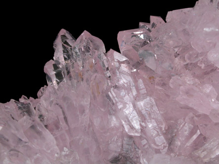 Quartz var. Rose Quartz Crystals from Minas Gerais, Brazil