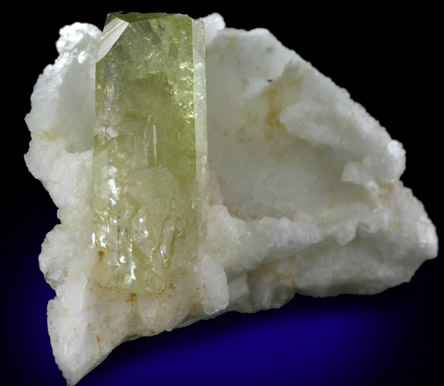 Brazilianite on Albite from Lavra do Telrio, Linpolis, Divino das Laranjeras, Minas Gerais, Brazil