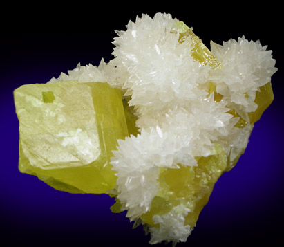 Sulfur and Aragonite from Sicily, Italy