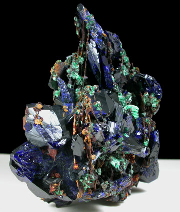 Azurite, Malachite, Cuprite from Bisbee, Warren District, Cochise County, Arizona