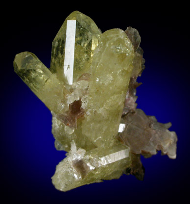 Brazilianite with Muscovite from Lavra do Telrio, Linpolis, Divino das Laranjeras, Minas Gerais, Brazil