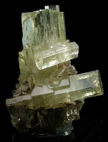 Beryl var. Heliodor with Muscovite from Minas Gerais, Brazil