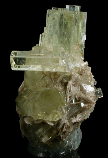 Beryl var. Heliodor with Muscovite from Minas Gerais, Brazil