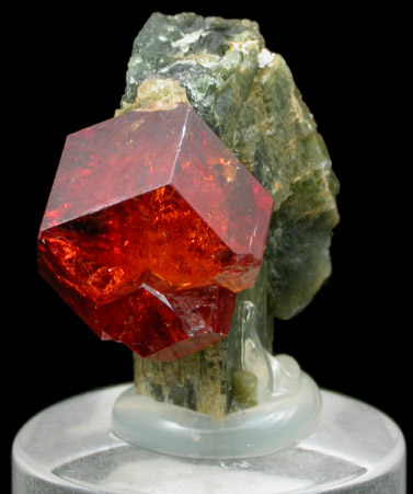 Grossular Garnet on Diopside from Belvidere Mountain Quarries, Lowell (commonly called Eden Mills), Orleans County, Vermont