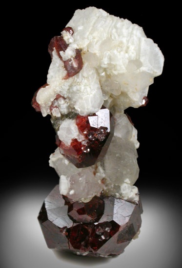 Spessartine Garnet with Albite from Skardu District, Baltistan, Gilgit-Baltistan, Pakistan