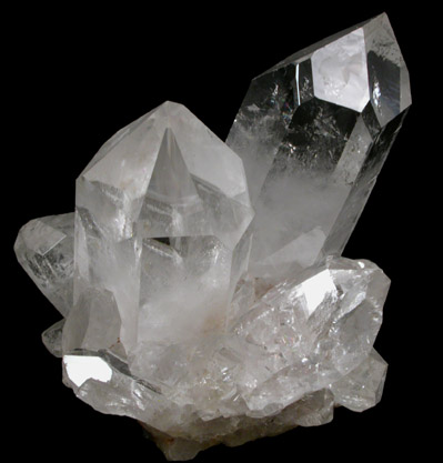 Quartz (Dauphin-law Twin) from Ouachita Mountains, Hot Spring County, Arkansas