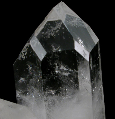 Quartz (Dauphin-law Twin) from Ouachita Mountains, Hot Spring County, Arkansas