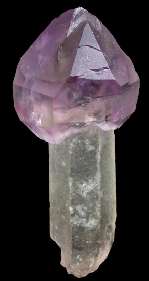 Quartz var. Amethyst scepter-shaped crystal from Tong-kol Mine, Eonyang, Ul-ju Gun, Gyeong Sang Nam Do, South Korea
