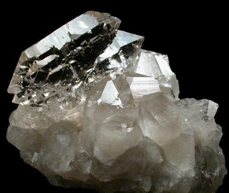 Quartz var. Gwindel-habit from Val Giuv, Grischun (Graubnden), Switzerland