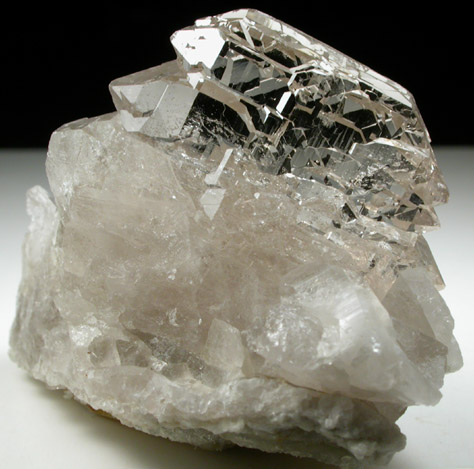 Quartz var. Gwindel-habit from Val Giuv, Grischun (Graubnden), Switzerland