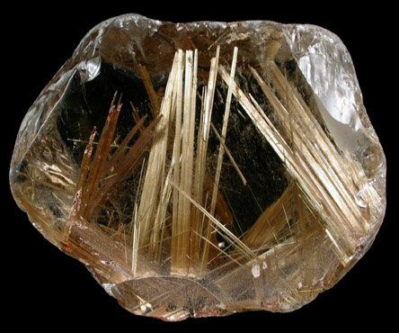 Quartz with Rutile inclusions (Rutilated Quartz) from Novo Horizonte, Bahia, Brazil