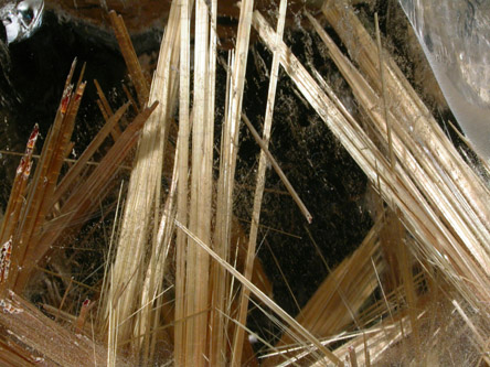 Quartz with Rutile inclusions (Rutilated Quartz) from Novo Horizonte, Bahia, Brazil