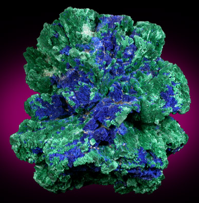 Malachite pseudomorphs after Azurite from Sir Dominick's Mine, Flinders Range, South Australia, Australia