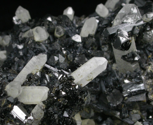 Cassiterite and Quartz from Huanuni District, Dalence Province, Oruro Department, Bolivia