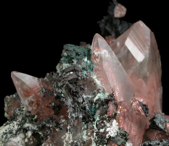 Copper and Calcite from Quincy Mine, Hancock, Keweenaw Peninsula Copper District, Houghton County, Michigan