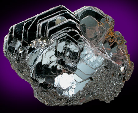 Hematite var. Iron Rose from Dom Bosco, near Ouro Preto, Minas Gerais, Brazil