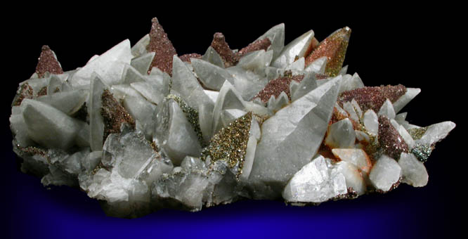 Calcite with Pyrite-Marcasite from Brushy Creek Mine, 1100' Level, Drift 106, Viburnum Trend, Reynolds County, Missouri