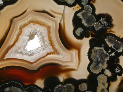 Quartz var. Fortification Agate from Rio Grande do Sul, Brazil