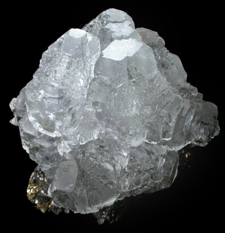 Fluorite on Pyrite and Galena from Naica District, Saucillo, Chihuahua, Mexico