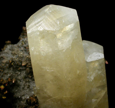 Calcite with Chalcopyrite from Sweetwater Mine, Viburnum Trend, Reynolds County, Missouri